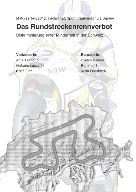 Maturarbeit Anja Tschopp Das Rundstreckenverbot Seite 01